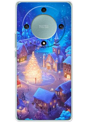 Чохол силіконовий з картинкою на huawei honor magic 5 lite 5g (новорічний)