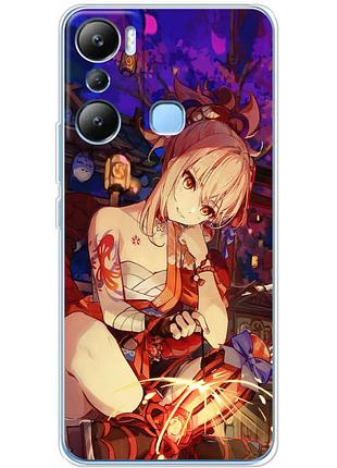 Чехол силиконовый с картинкой на infinix hot 20i (аниме, anime)