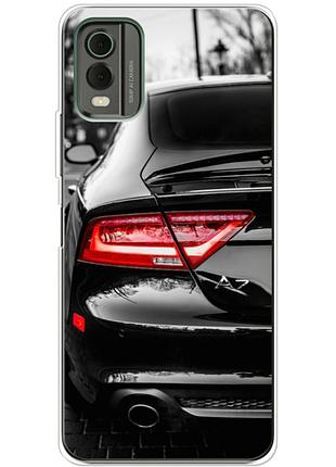 Чехол силиконовый с картинкой на nokia c32 (машина, audi a7)