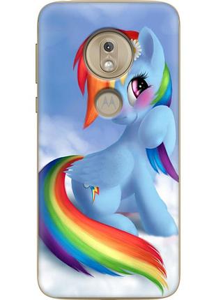 Чехол силиконовый с картинкой на motorola g7 play xt1952 (литл пони, my little pony)
