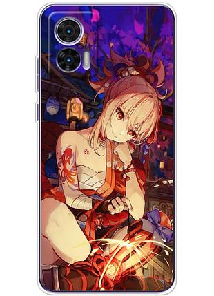 Чехол силиконовый с картинкой на motorola edge 30 neo (аниме, anime)