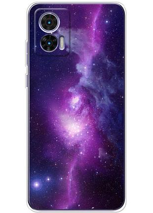 Чехол силиконовый с картинкой на motorola edge 30 neo (космос)