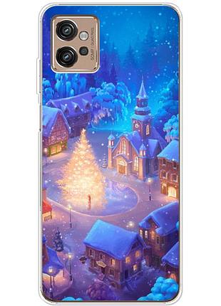 Чохол силіконовий з картинкою на motorola g32 (новорічний)