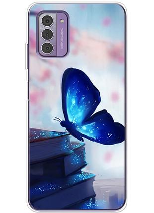 Чехол силиконовый с картинкой на nokia g42 (бабочка)