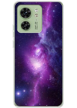 Чехол силиконовый с картинкой на motorola edge 40 (космос)