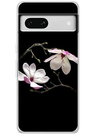 Чехол силиконовый с картинкой на google pixel 7a (цветок, монголия)
