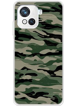 Чохол силіконовий з картинкою на blackview oscal c80 (патріотичний, камуфляж)