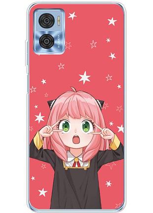 Чохол силіконовий з картинкою на motorola e22i (аніме, anime)