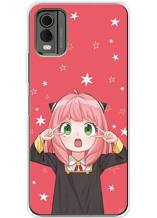 Чохол силіконовий з картинкою на nokia c32 (аніме, anime)