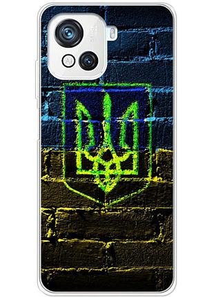 Чехол силиконовый с картинкой на blackview oscal c80 (патриотический, герб украины)