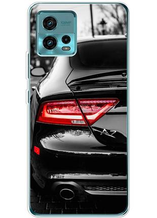Чехол силиконовый с картинкой на motorola g72 (машина, audi a7)