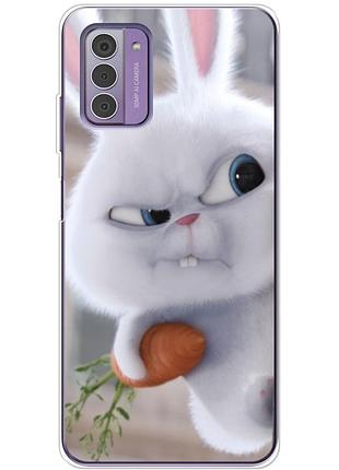 Чохол силіконовий з картинкою на nokia g42 (кролик сніжок)