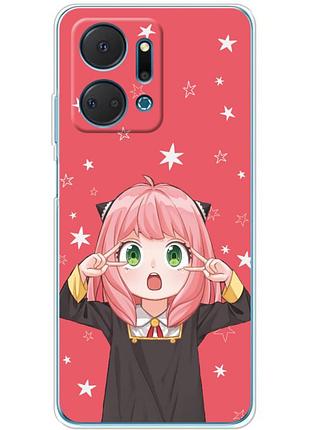 Чехол силиконовый с картинкой на huawei honor x7a (аниме, anime)