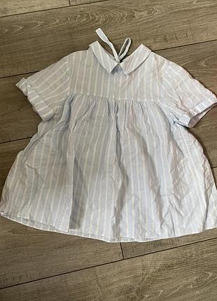 Zara сорочка на зав’язки xs/s