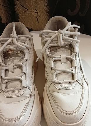 Белые кроссовки puma 38.5р