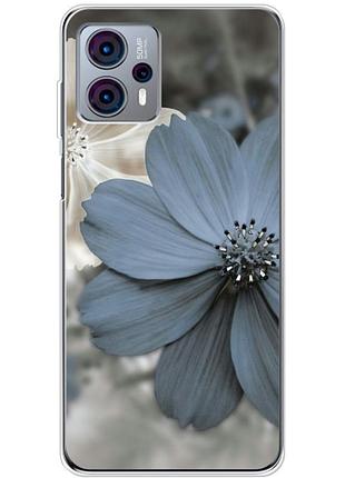 Чехол силиконовый с картинкой на motorola g23 (цветок гербера)