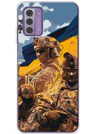 Чохол силіконовий з картинкою на nokia g42 (патріотичний, воїни зсу)