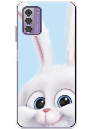 Чохол силіконовий з картинкою на nokia g42 (кролик сніжок)