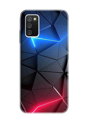 Чехол на samsung galaxy a03s :: рельефный фон (принт 36)