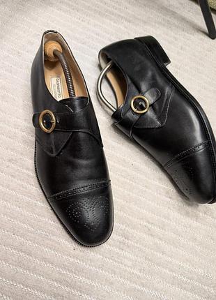 Туфли мокрые gasparotto 45 р 29-29.5 см кожаные