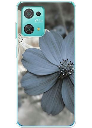 Чехол силиконовый с картинкой на blackview oscal c30 pro (цветок гербера)