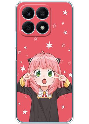 Чехол силиконовый с картинкой на huawei honor x8a (аниме, anime)