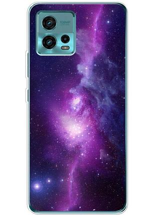 Чохол силіконовий з картинкою на motorola g72 (космос)