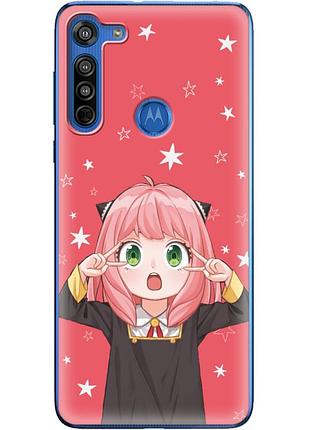 Чохол силіконовий з картинкою на motorola g8 (аніме, anime)