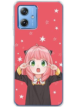 Чехол силиконовый с картинкой на motorola g54 5g (аниме, anime)