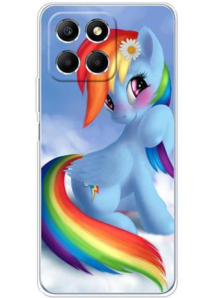 Чехол силиконовый с картинкой на huawei honor x6 (литл пони, my little pony)