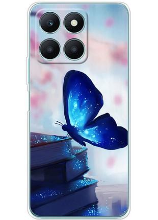 Чехол силиконовый с картинкой на huawei honor x6a (бабочка)