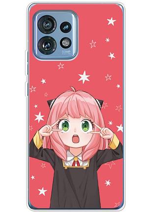 Чохол силіконовий з картинкою на motorola edge 40 pro (аніме, anime)