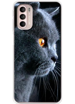 Чохол силіконовий з картинкою на motorola g41 (британський кіт)