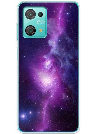 Чехол силиконовый с картинкой на blackview oscal c30 pro (космос)
