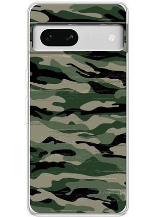 Чохол силіконовий з картинкою на google pixel 7a (патріотичний, камуфляж)