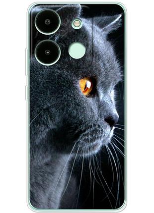 Чехол силиконовый с картинкой на infinix smart 7 (британский кот)