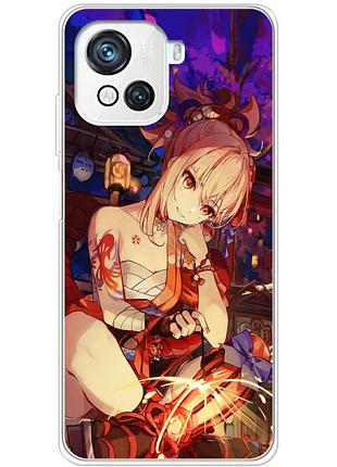 Чехол силиконовый с картинкой на blackview oscal c80 (аниме, anime)