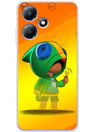 Чехол силиконовый с картинкой на infinix hot 30 play (бравл старс, brawl stars)
