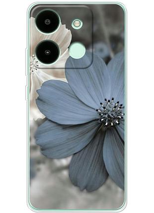 Чехол силиконовый с картинкой на infinix smart 7 (цветок гербера)