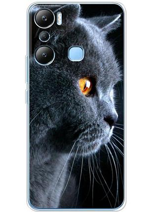 Чехол силиконовый с картинкой на infinix hot 20i (британский кот)