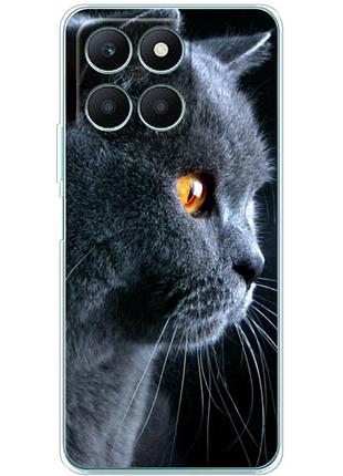 Чехол силиконовый с картинкой на huawei honor x6a (британский кот)