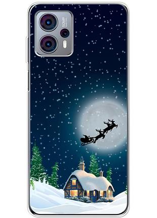 Чохол силіконовий з картинкою на motorola g23 (новорічний)