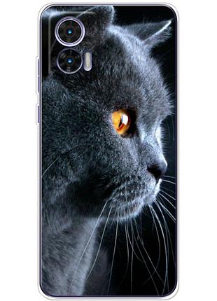 Чохол силіконовий з картинкою на motorola edge 30 neo (британський кіт)