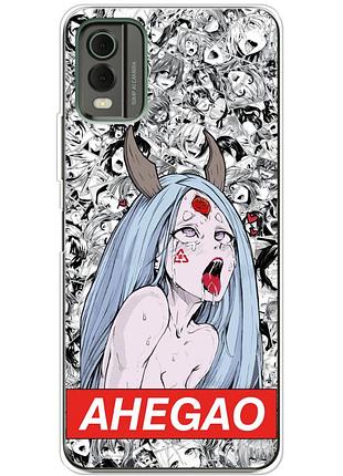 Чехол силиконовый с картинкой на nokia c32 (аниме, anime)