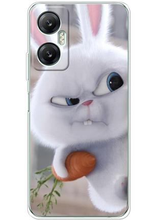 Чохол силіконовий з картинкою на infinix hot 20 5g (кролик сніжок)