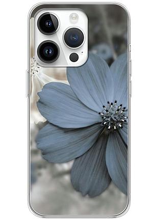 Чехол силиконовый с картинкой на iphone 15 pro max (цветок гербера)