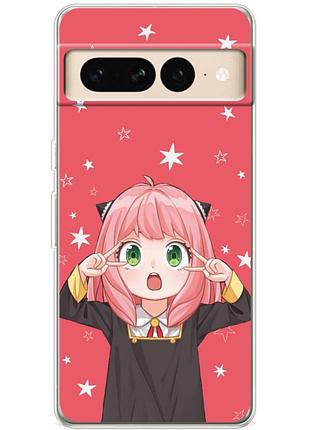Чехол силиконовый с картинкой на google pixel 7 pro (аниме, anime)