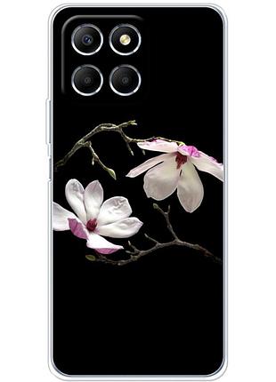 Чехол силиконовый с картинкой на huawei honor x6 (цветок, монголия)