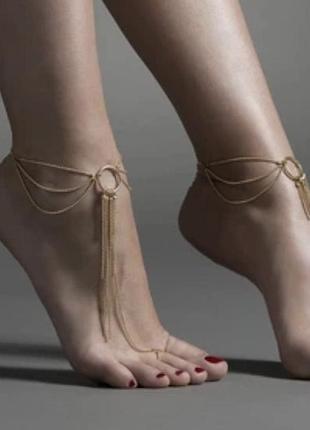 Браслети для ніг bijoux indiscrets magnifique feet chain - gold