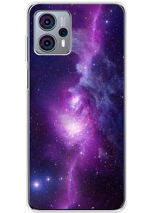 Чехол силиконовый с картинкой на motorola g23 (космос)